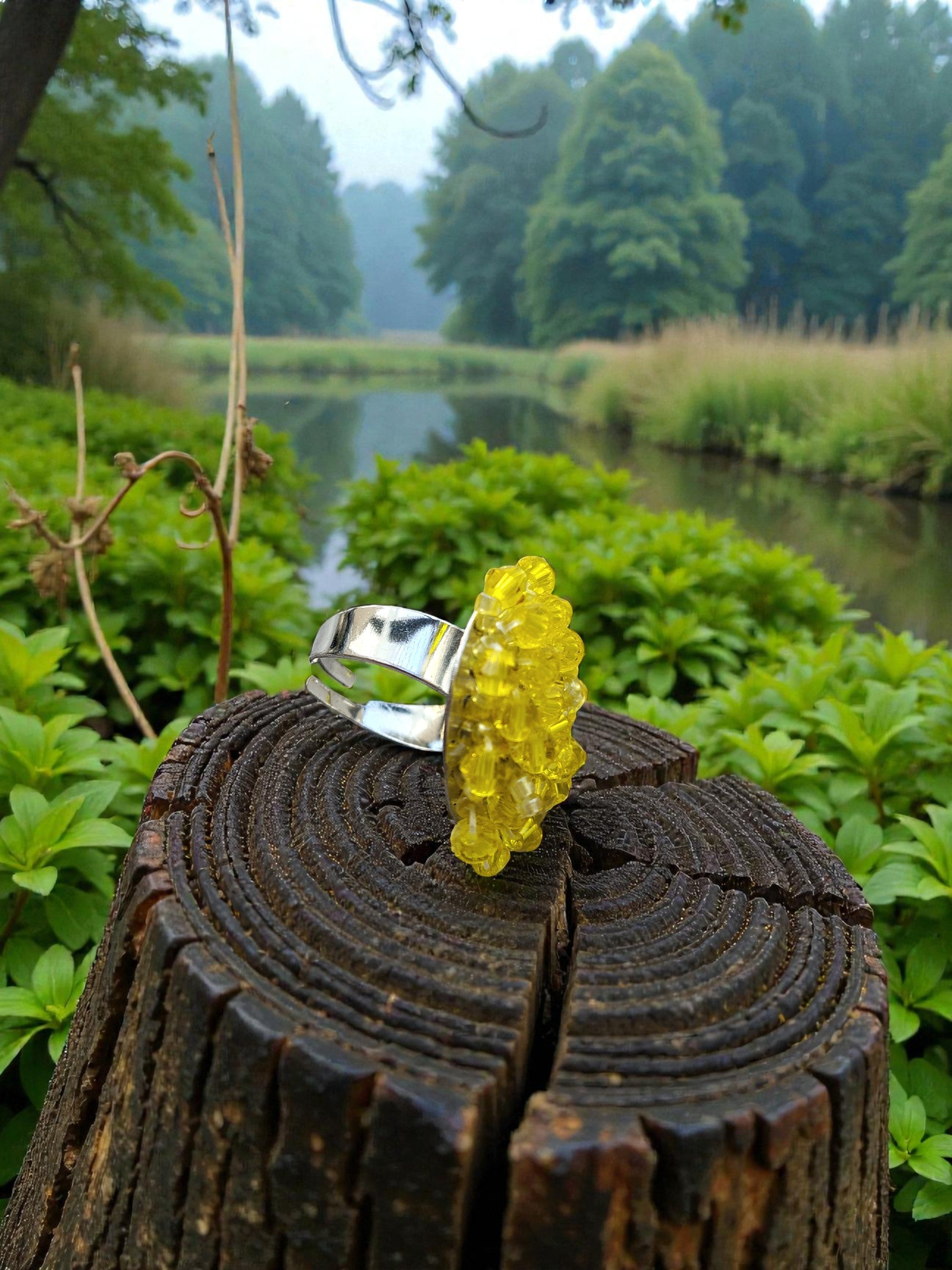Everyday Pop Crystal Statement Ring â€“ Small Size (11 Colours Available)