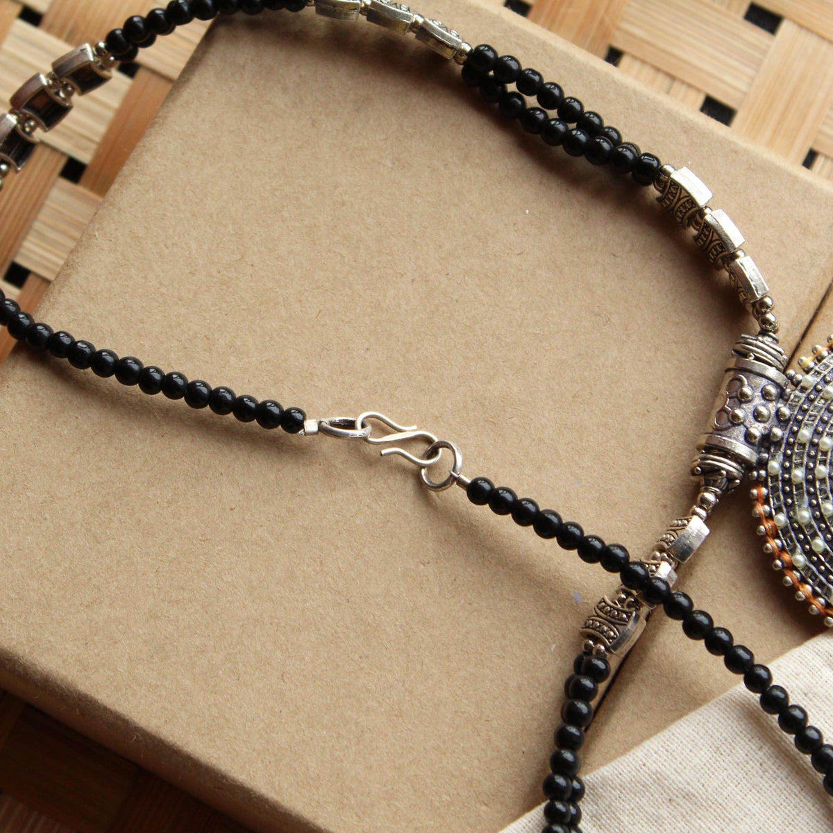 Oxidized necklaces with matching earrings perfect for dandia night designer navratri jewelry colorful necklaces