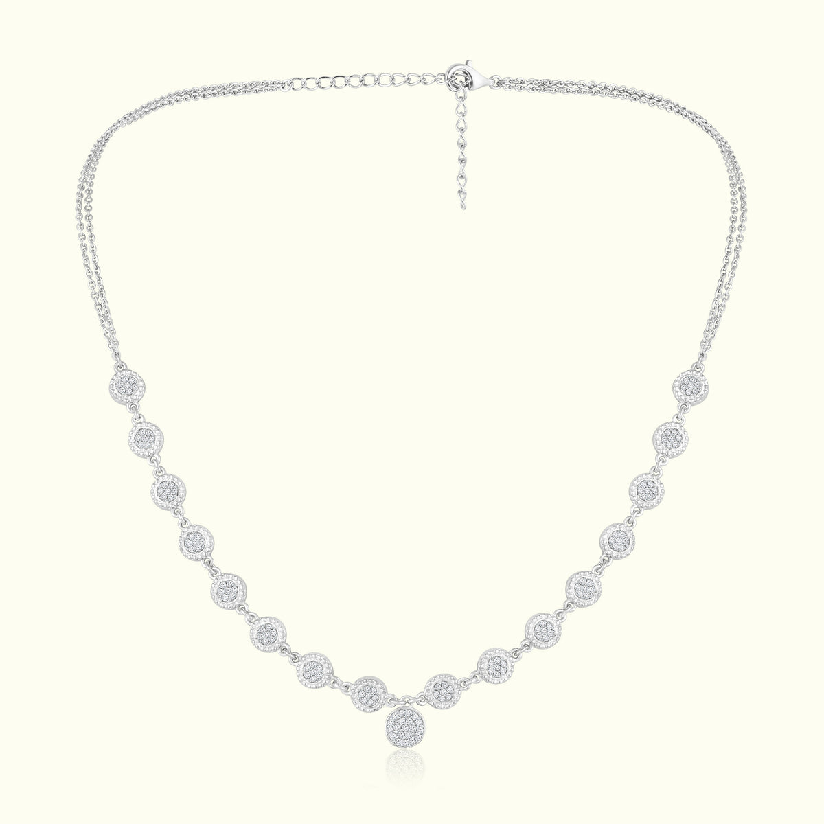 Elara Silver Necklace Set