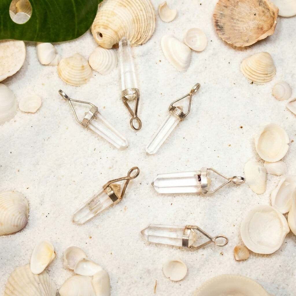 Lemurian Clear Quartz Pendant