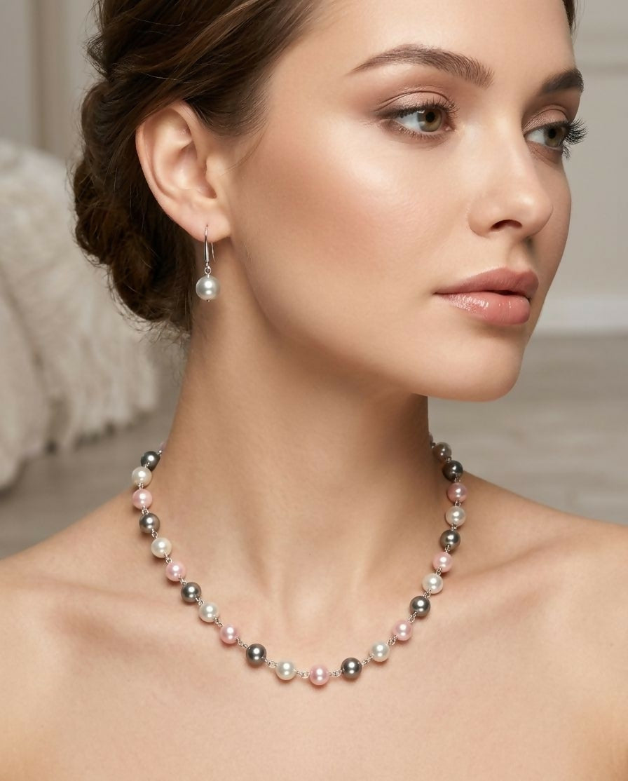 pearl princess necklace set