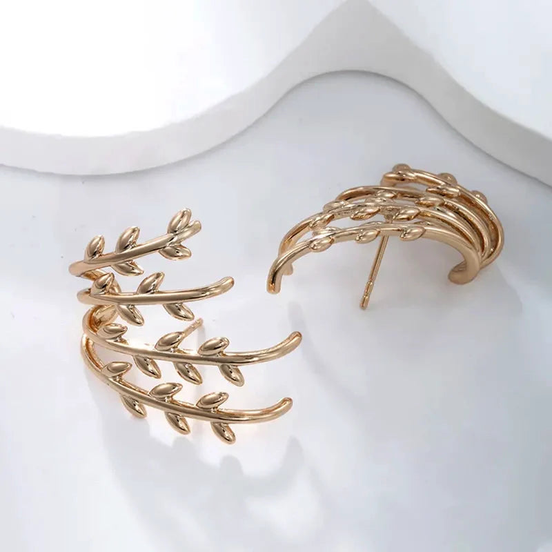 Leaf Asymmetrical Earring 62carat