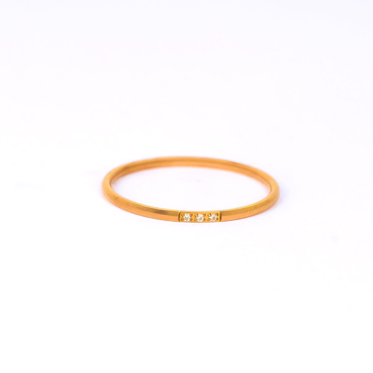 18K Gold Plated Triple Spark Gold Ring for Women | Anti Tarnish