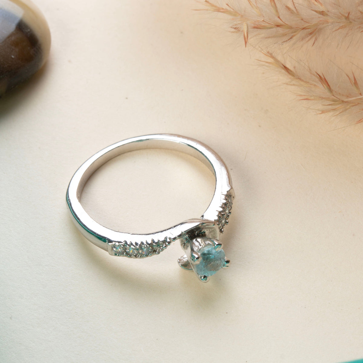 925 Sterling Silver Blue Topaz Ring for Women |  Blue Topaz Gemstone Ring | Handmade Elegant Daily Wear Jewelry Gift