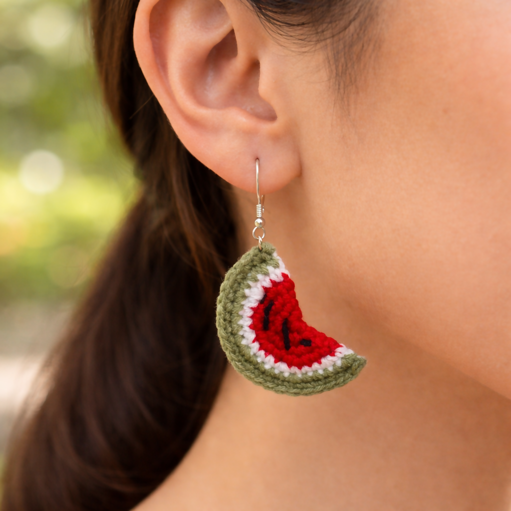watermelon earrings