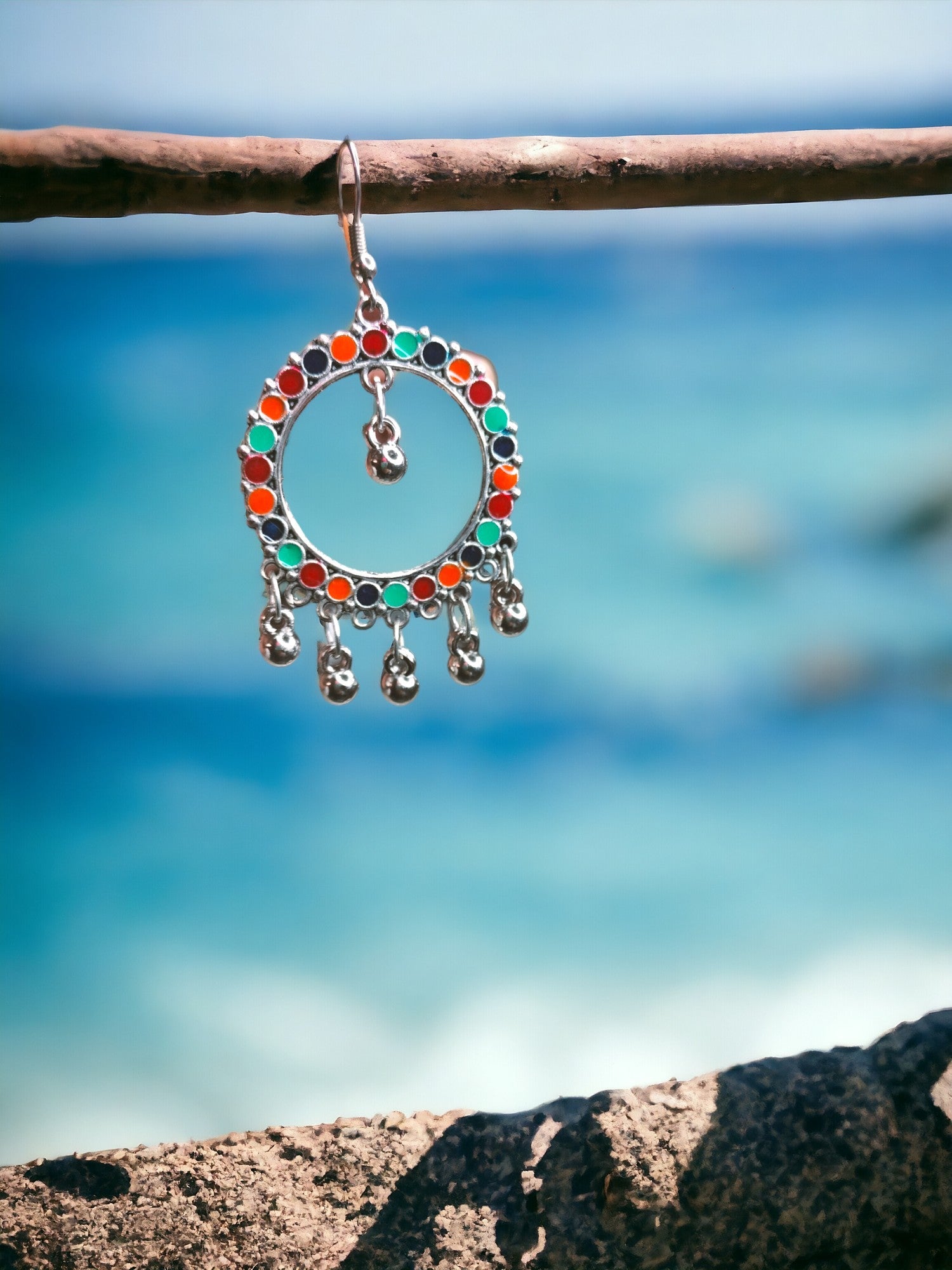 Silver Chandelier Hoops- 2 Colours Available