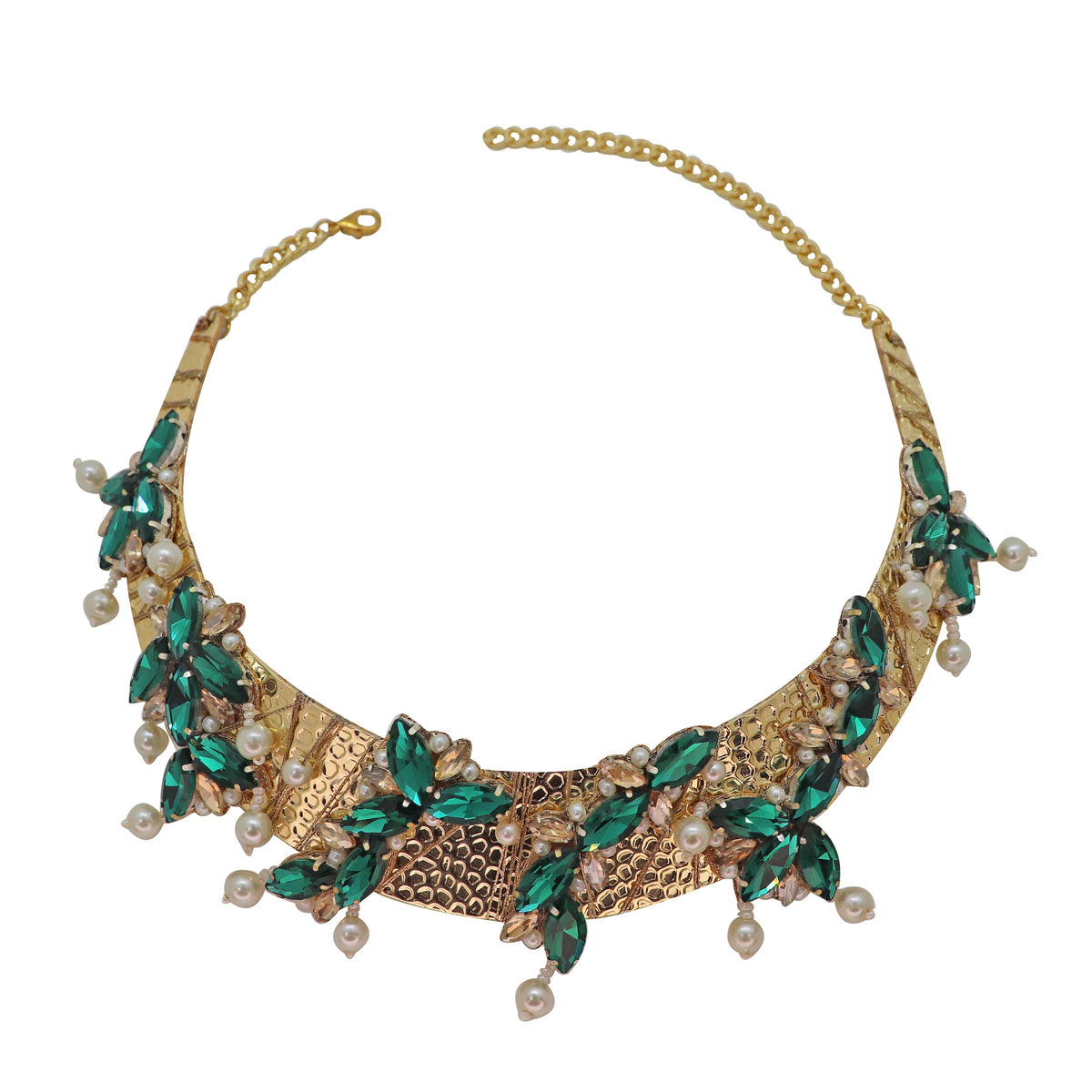 Swara Necklace in Emerald
