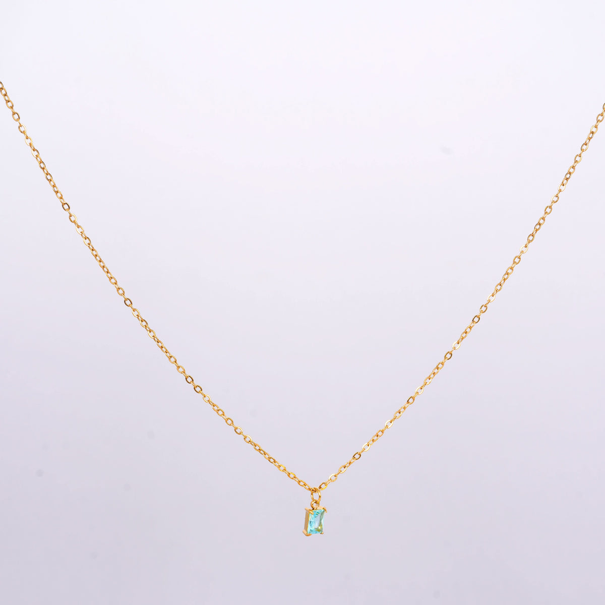 18K Gold Plated Birthstone Grace Necklace for Women | Anti Tarnish