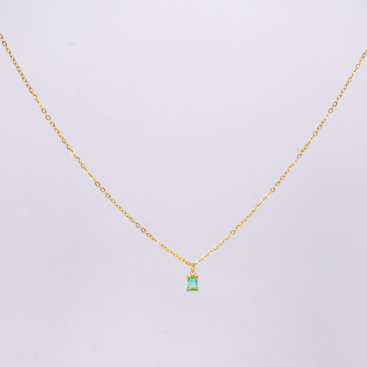 18K Gold Plated Birthstone Grace Necklace for Women | Anti Tarnish