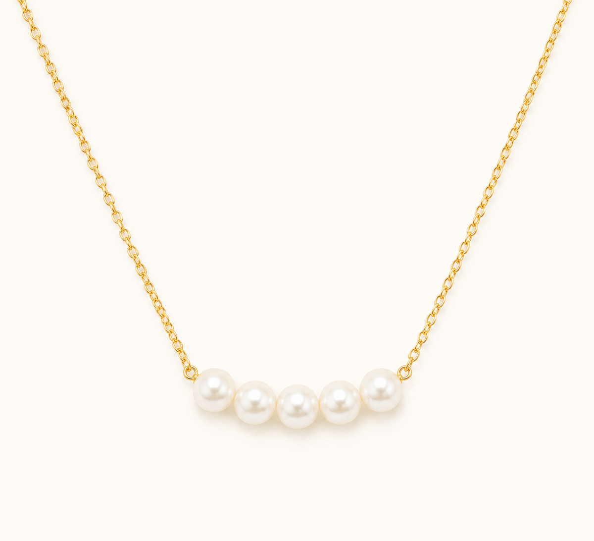 Mini Pearl Charm Necklace