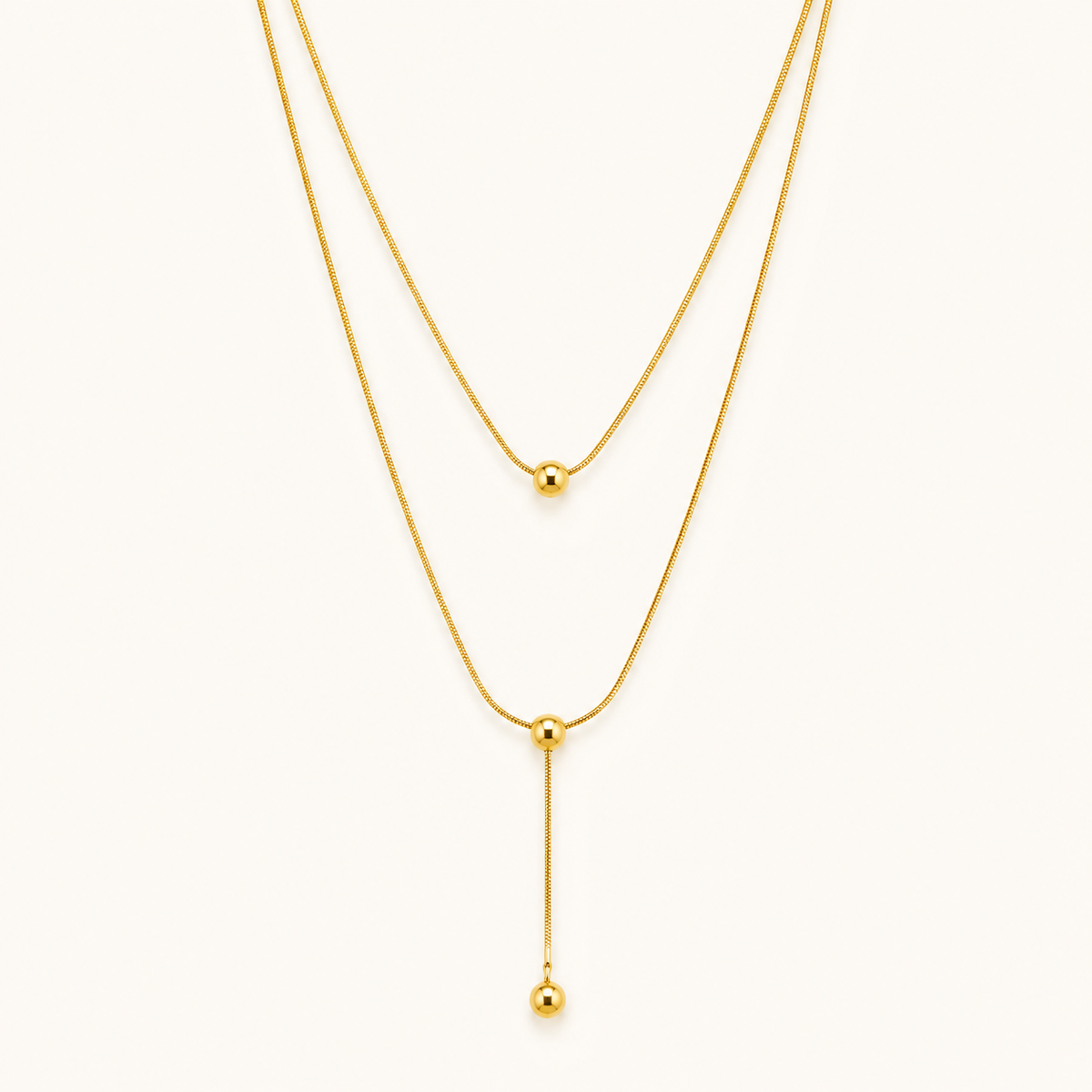 Urban Luxe Double-Layer Gold Necklace