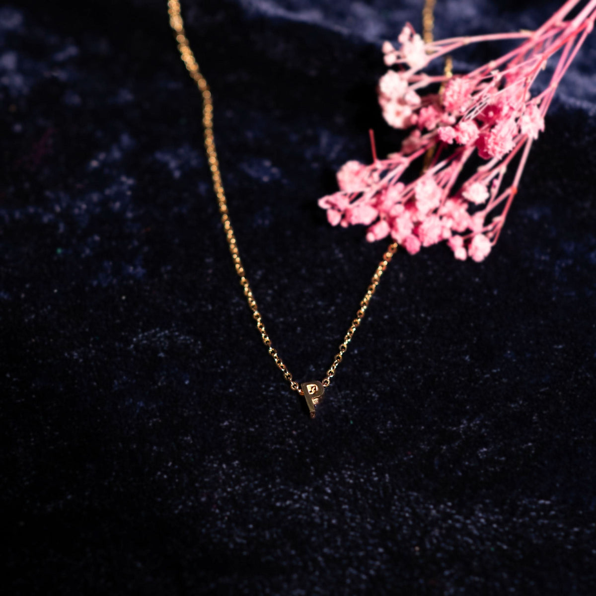 18K Gold Plated Initial Pendant Necklace for Women | Anti Tarnish
