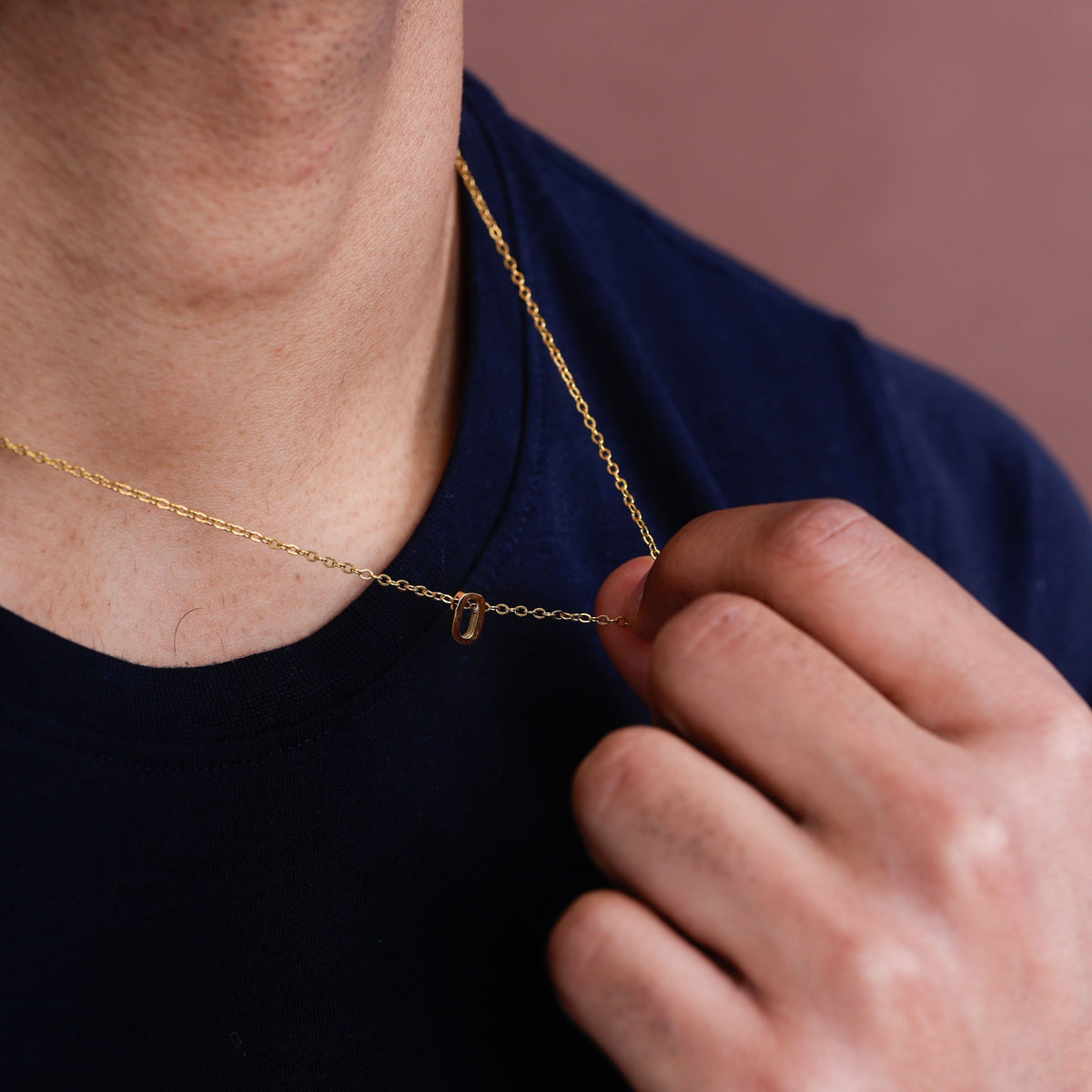 18K Gold Plated Initial Pendant Necklace for Women | Anti Tarnish