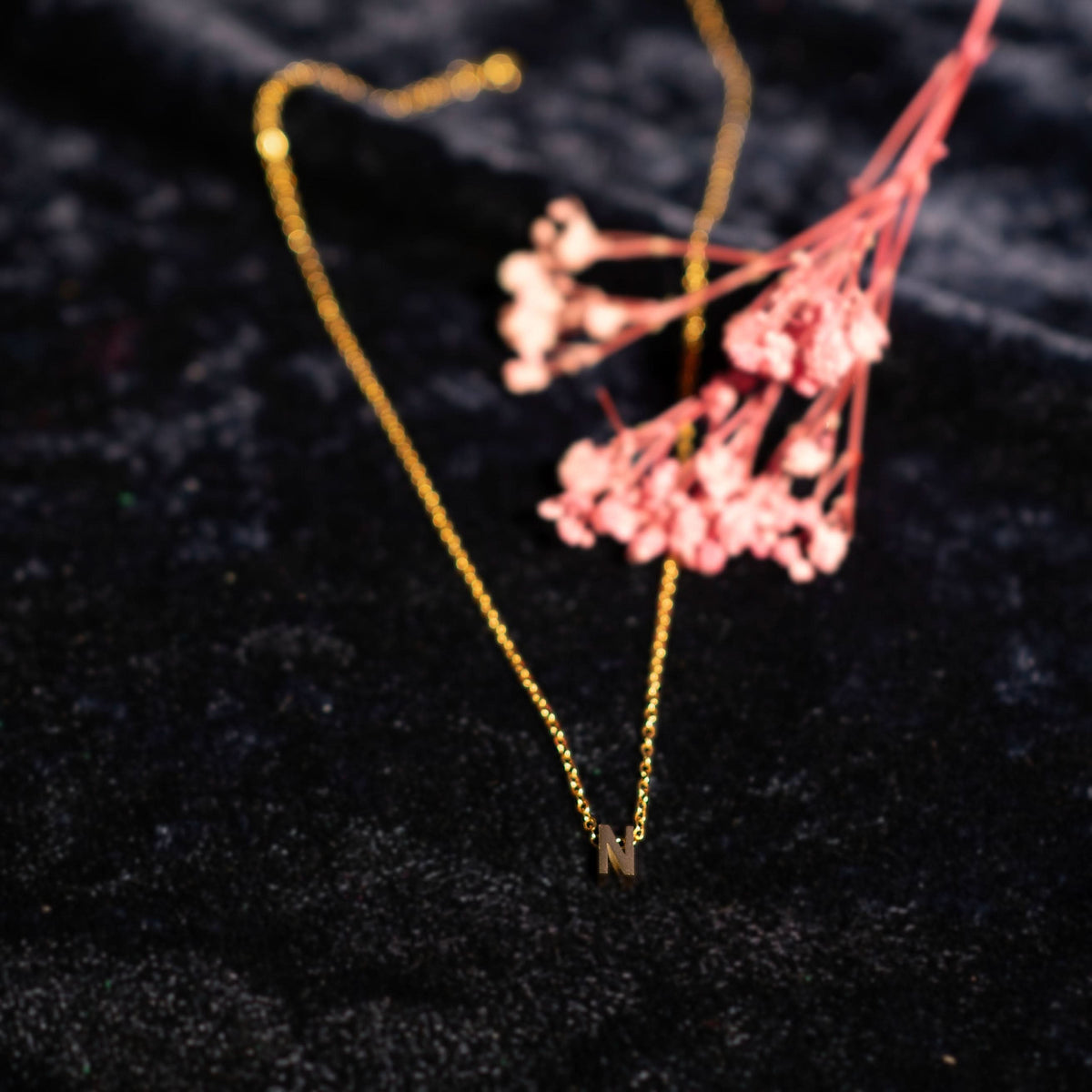 18K Gold Plated Initial Pendant Necklace for Women | Anti Tarnish