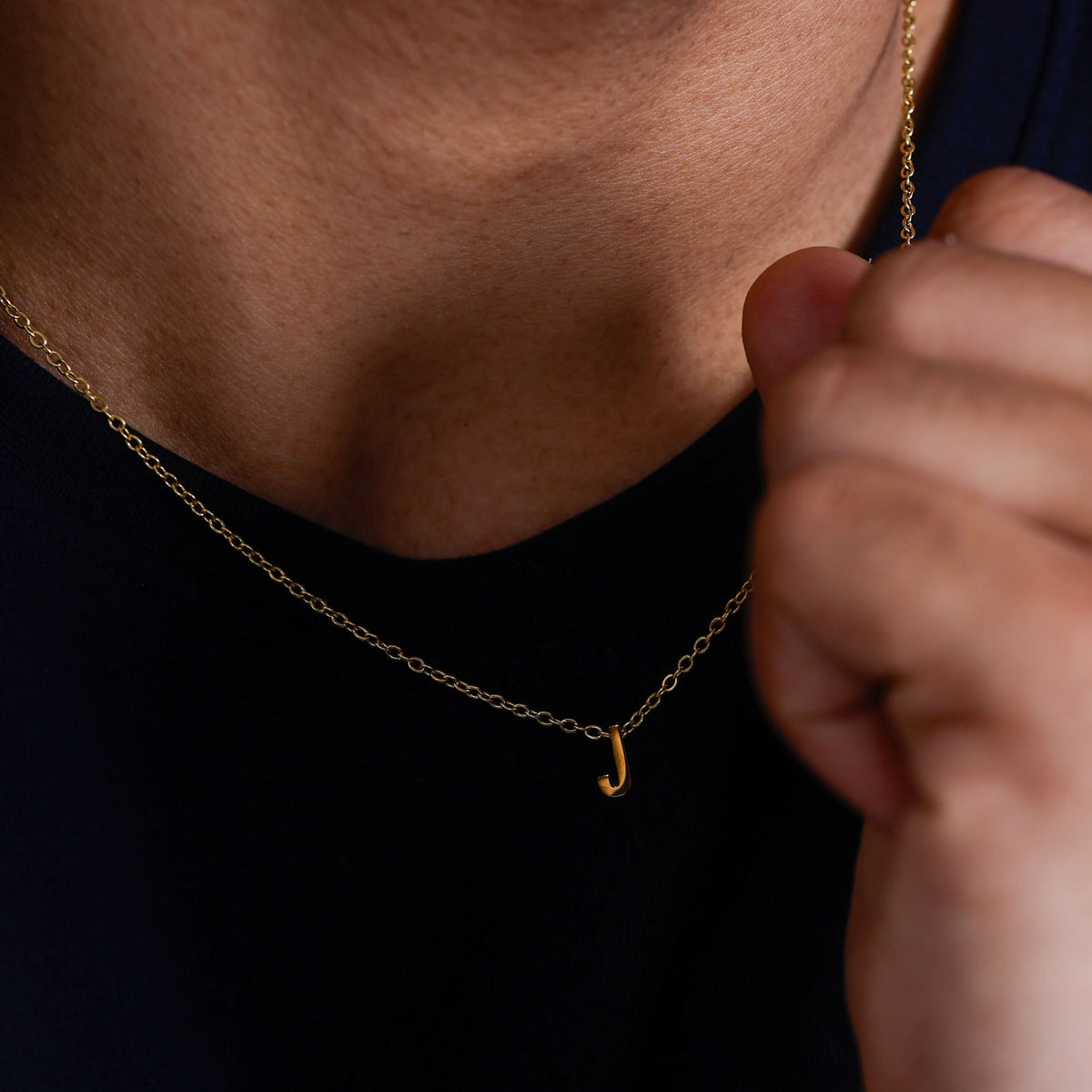 18K Gold Plated Initial Pendant Necklace for Women | Anti Tarnish