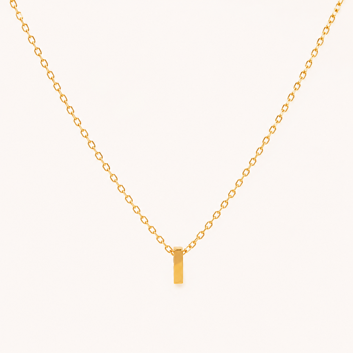 18K Gold Plated Initial Pendant Necklace for Women | Anti Tarnish