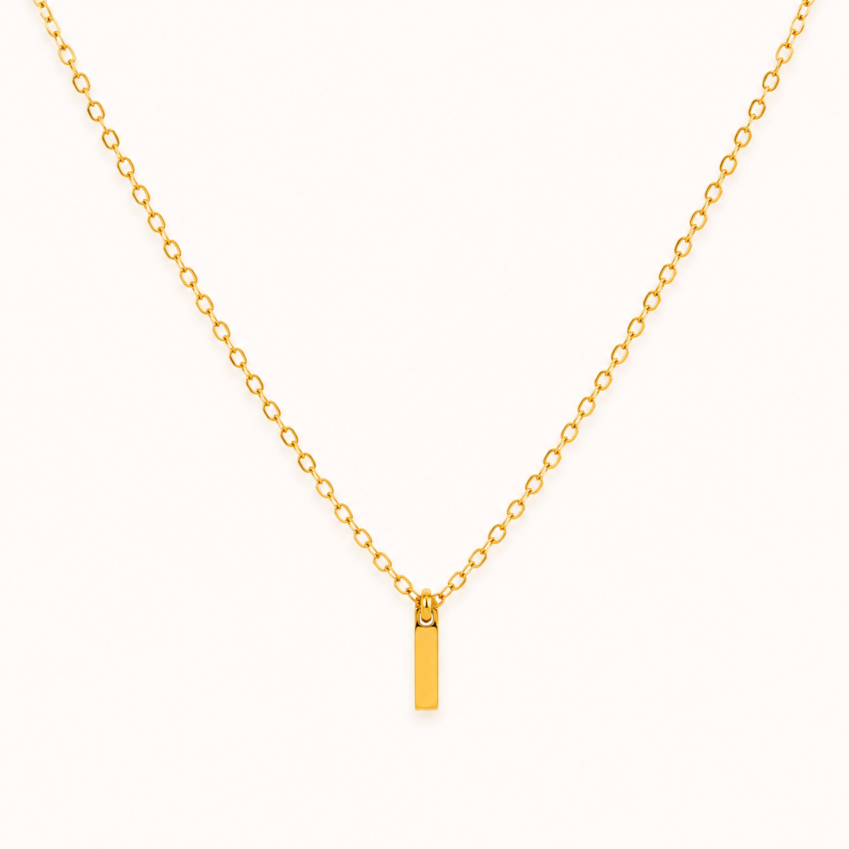 18K Gold Plated Initial Pendant Necklace for Women | Anti Tarnish
