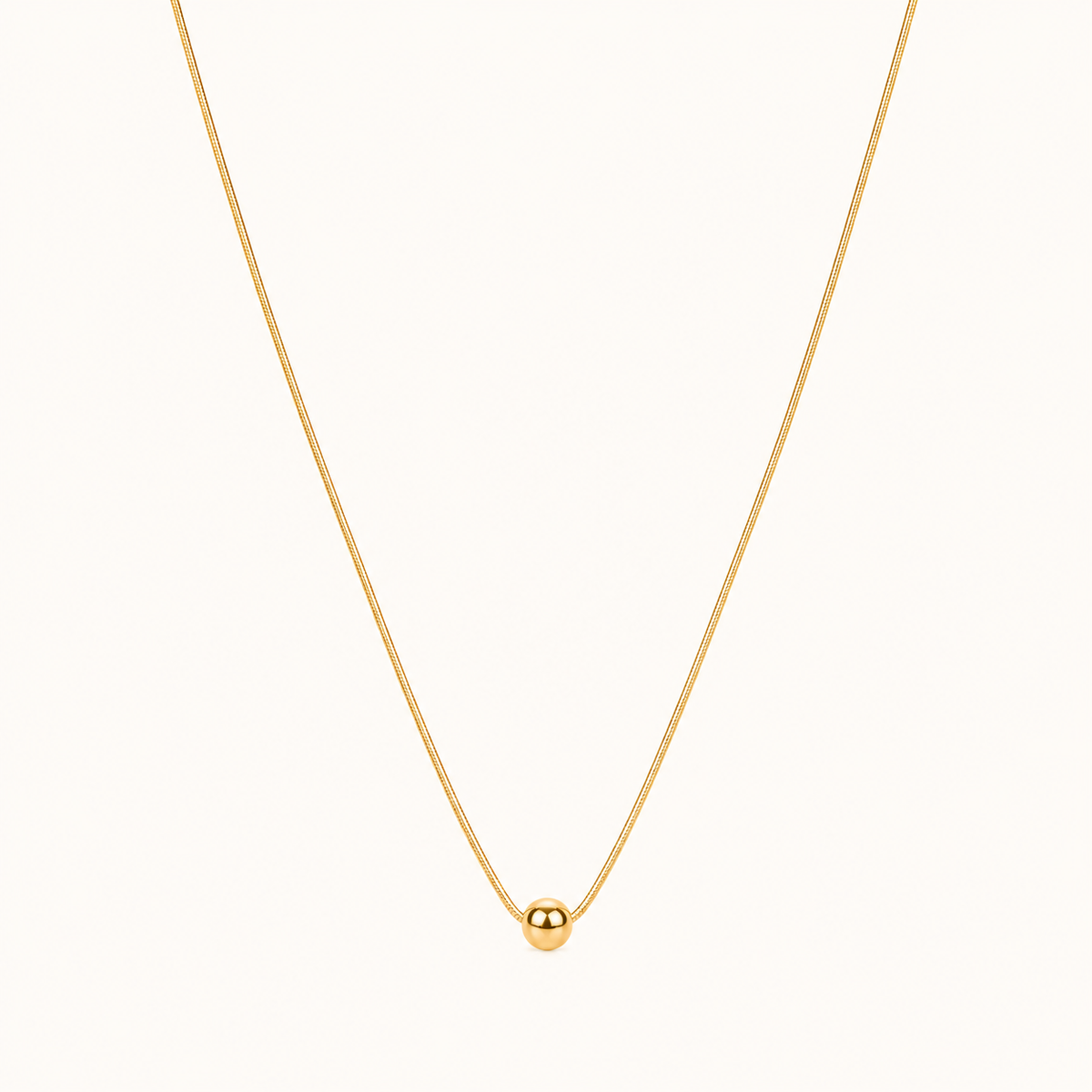 Minimal Gold Finish Necklace