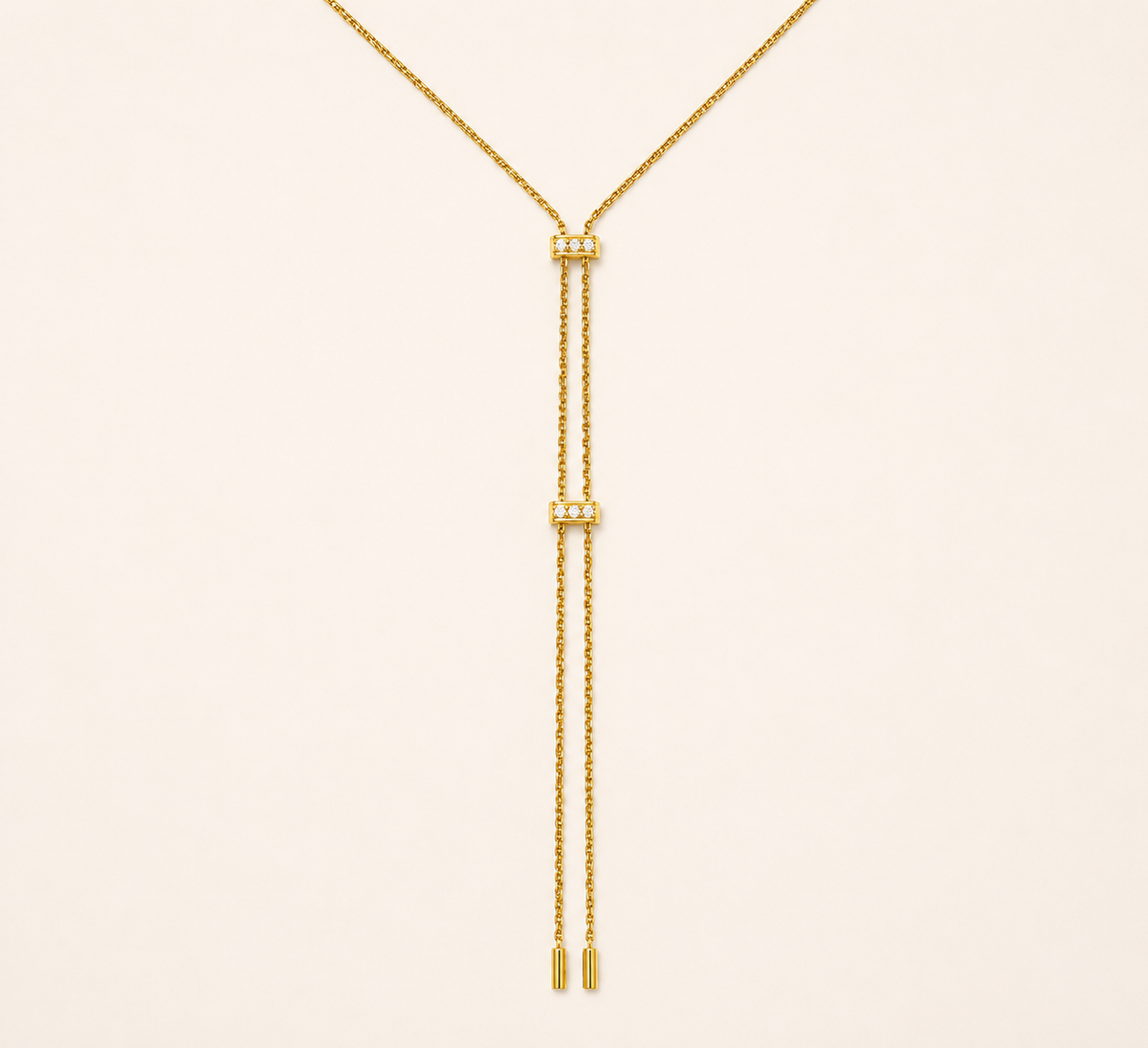 Adjustable Geometric Diamond Necklace