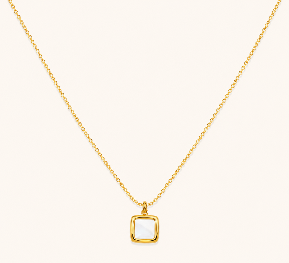 Ivory Square Necklace