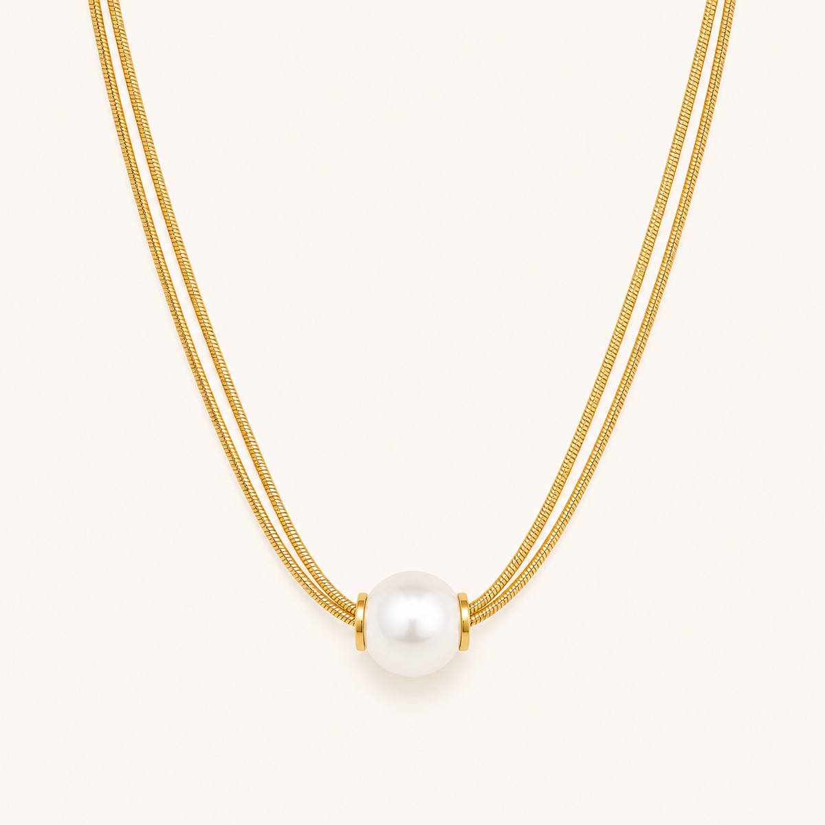 Pearl Aura Layered Necklace