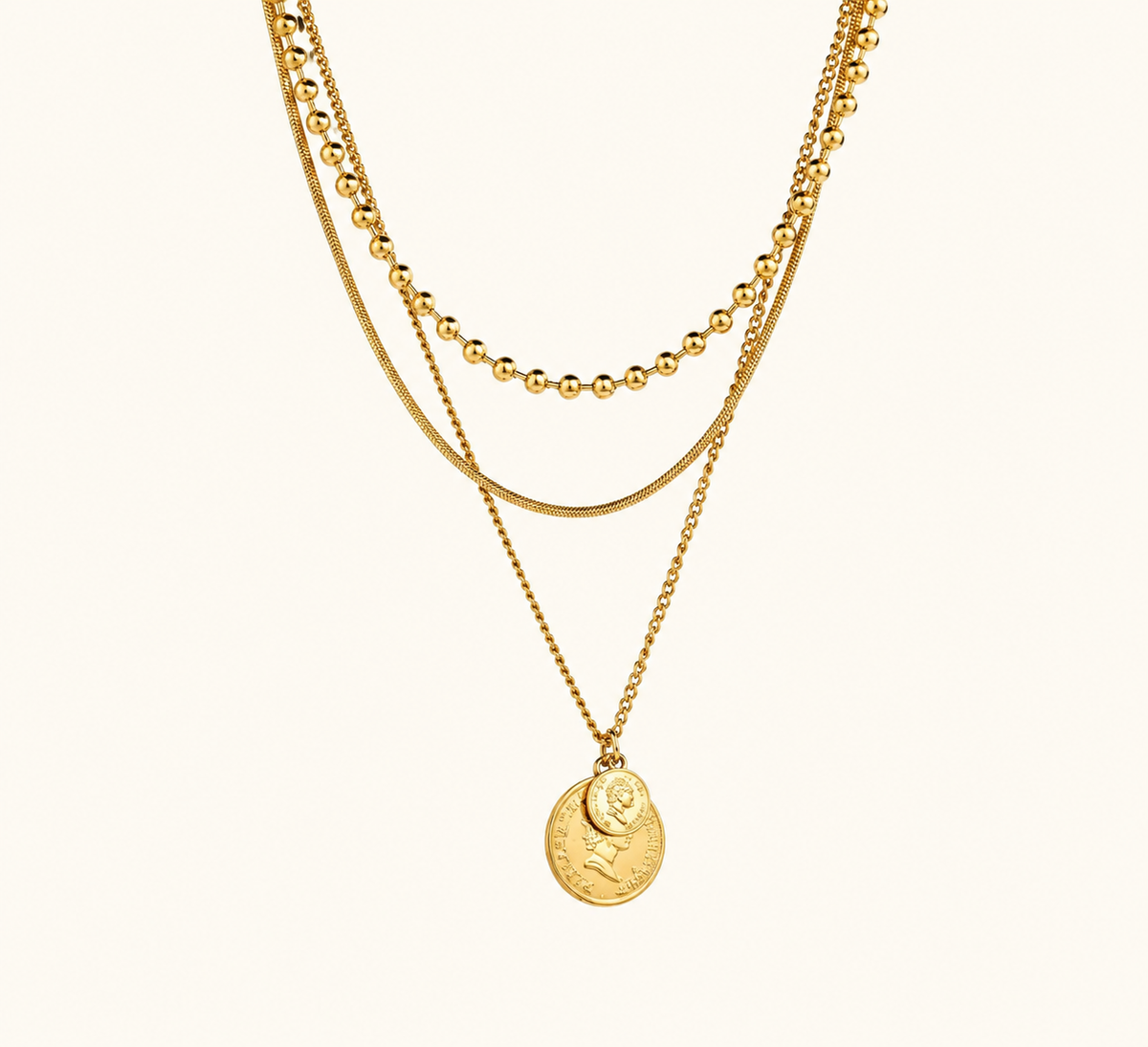 Luna Triple Layer Necklace