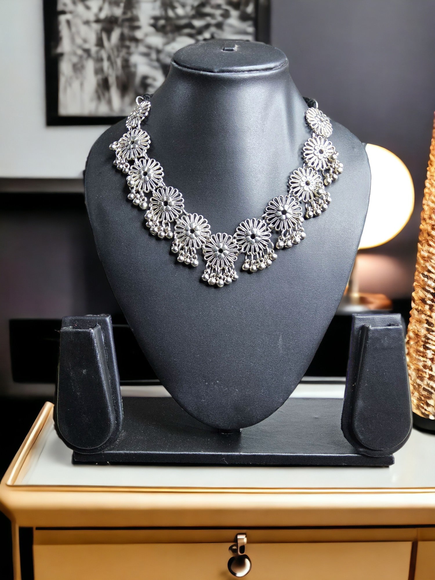Eclipse Elegance Oxidized  Hand Made Choker