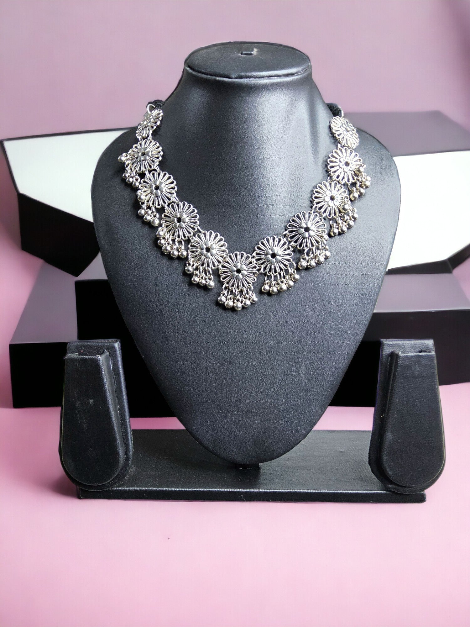 Eclipse Elegance Oxidized  Hand Made Choker