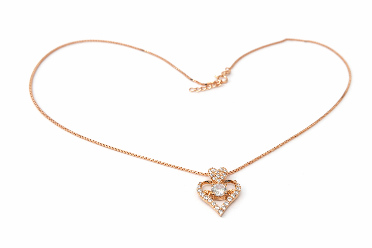 925 Sterling Silver Heart Pendant Necklace
