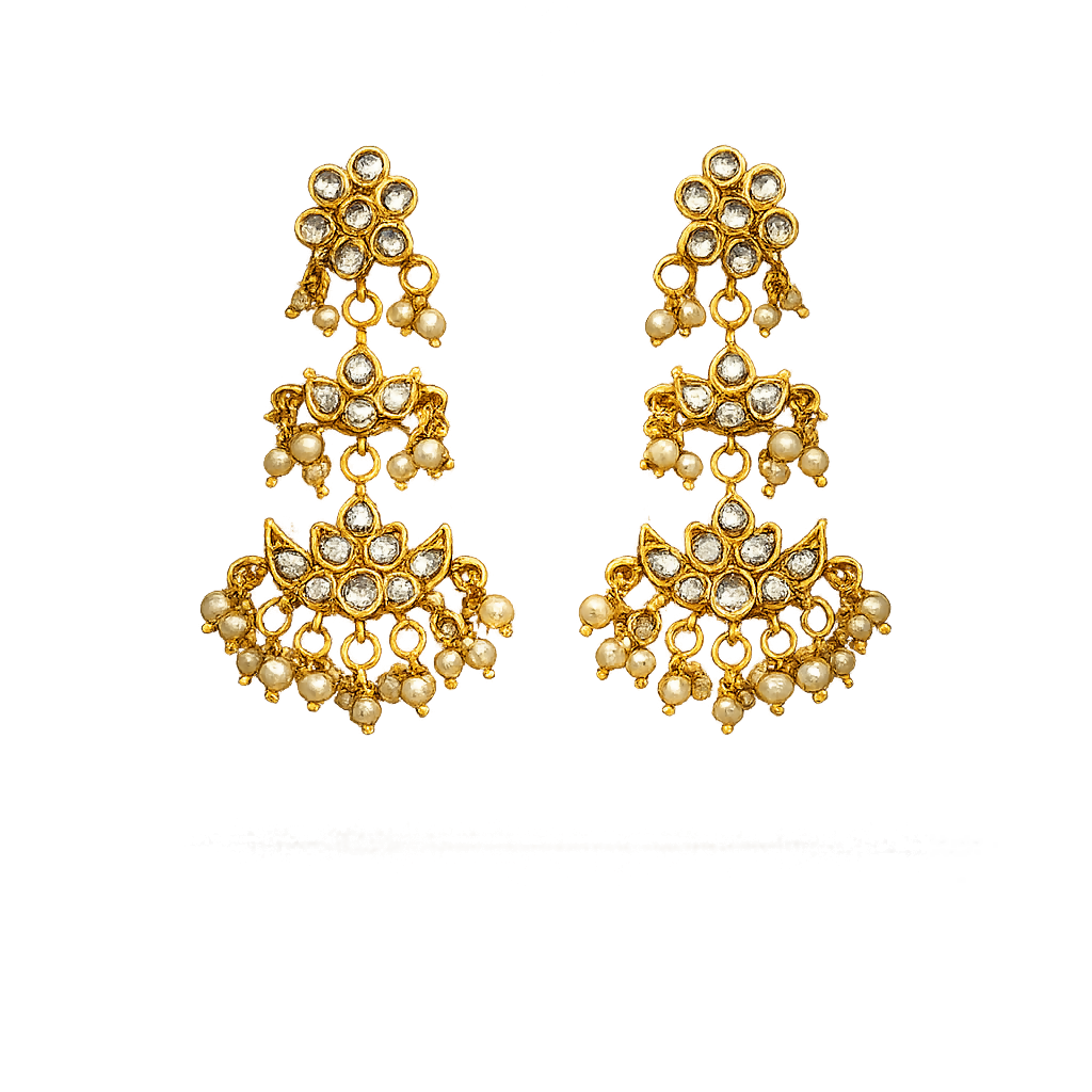 Moonlit Pearl Kundan Set (with Maantika)