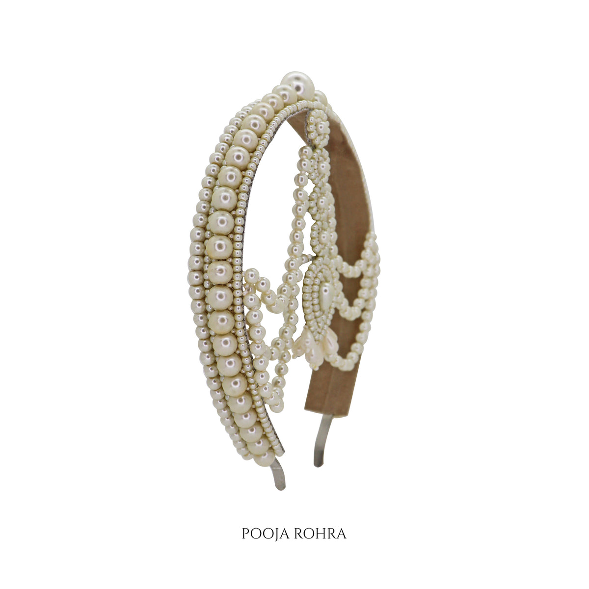 Halo Pearl Headband with Maangtika - view 2