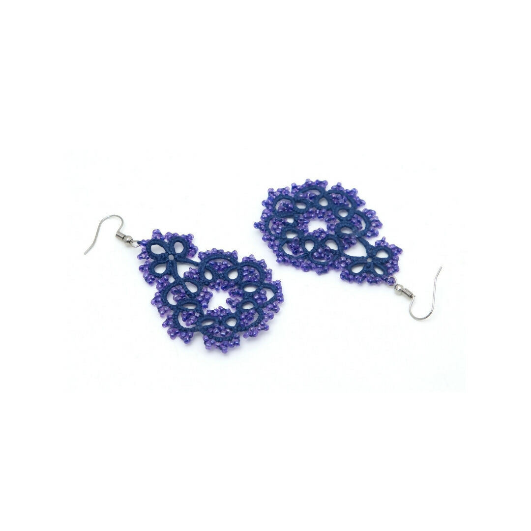 Indigo Whirl Earrings