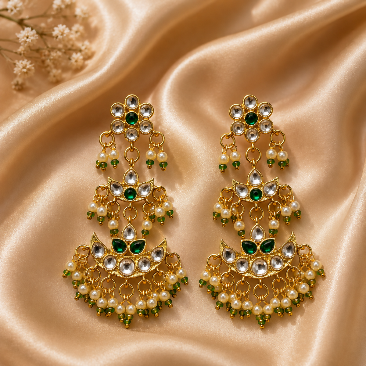 Emerald Noor Set (with Maan-tikka)
