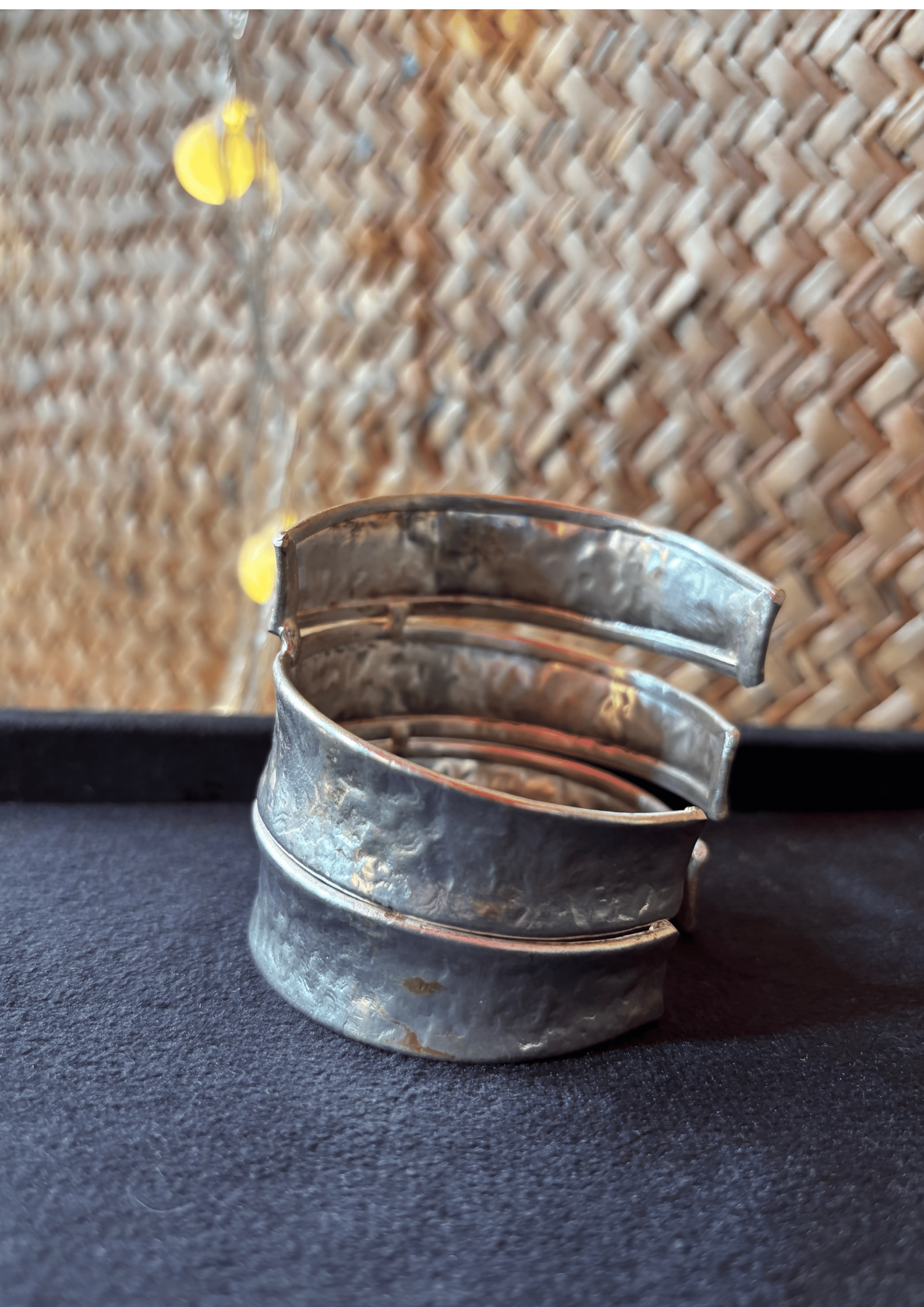 Trilume brass bangle