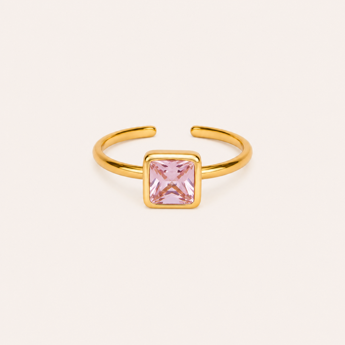 Rose Solitaire Amulet Ring