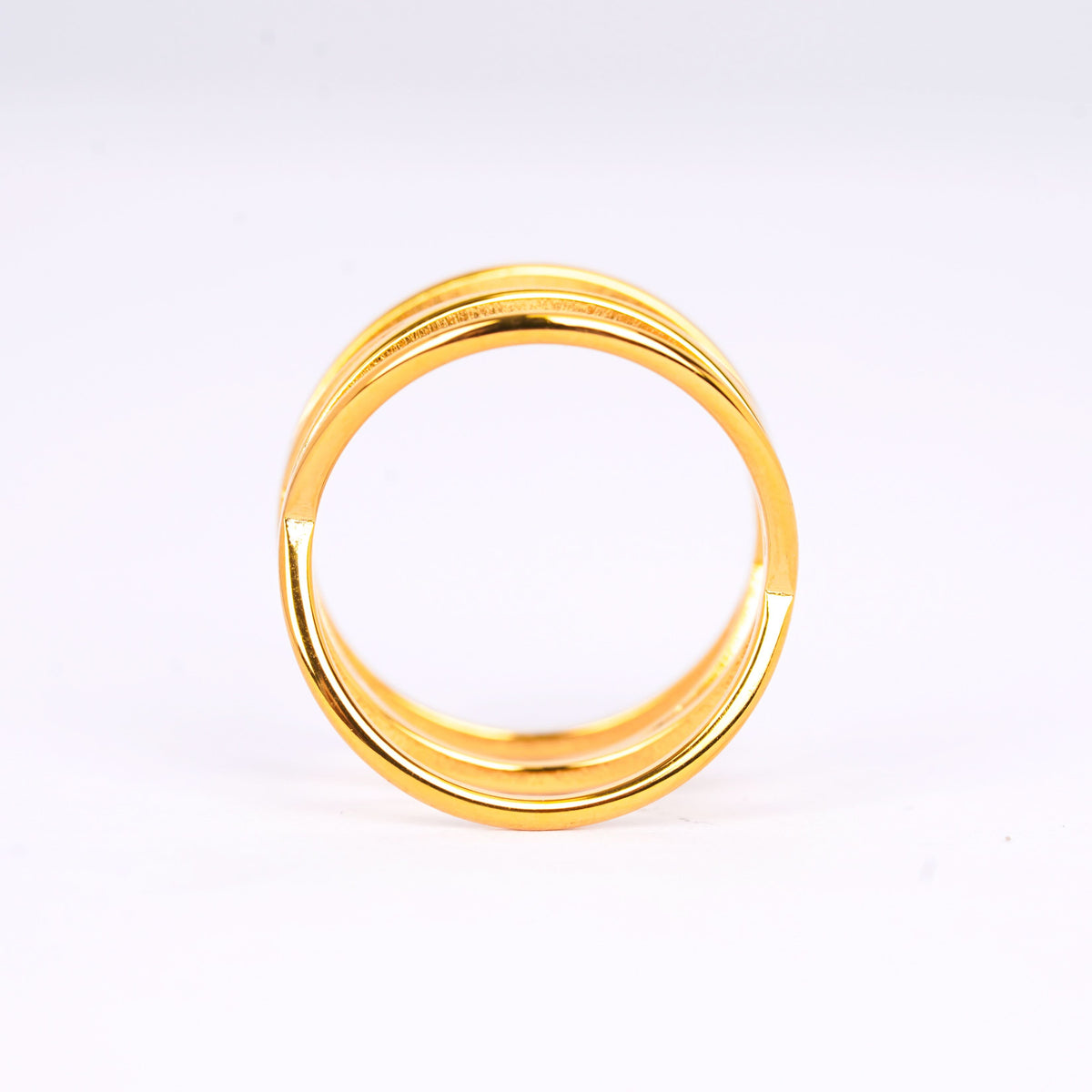 18K Gold Plated Triple-Layered Cage Ring for Women | Anti Tarnish