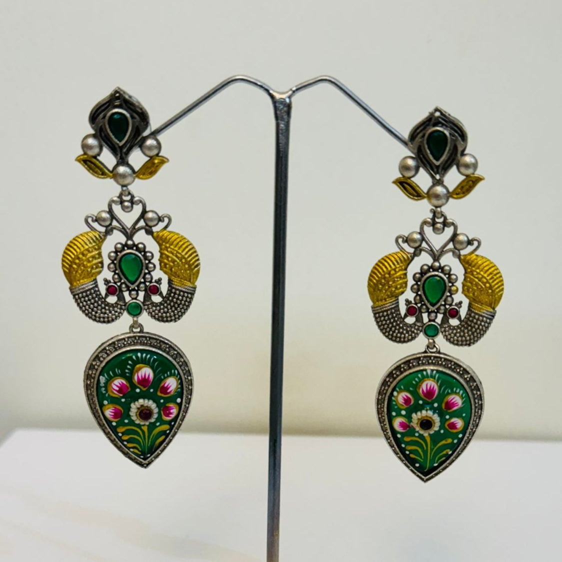 Rang Mahal Dangler Earrings