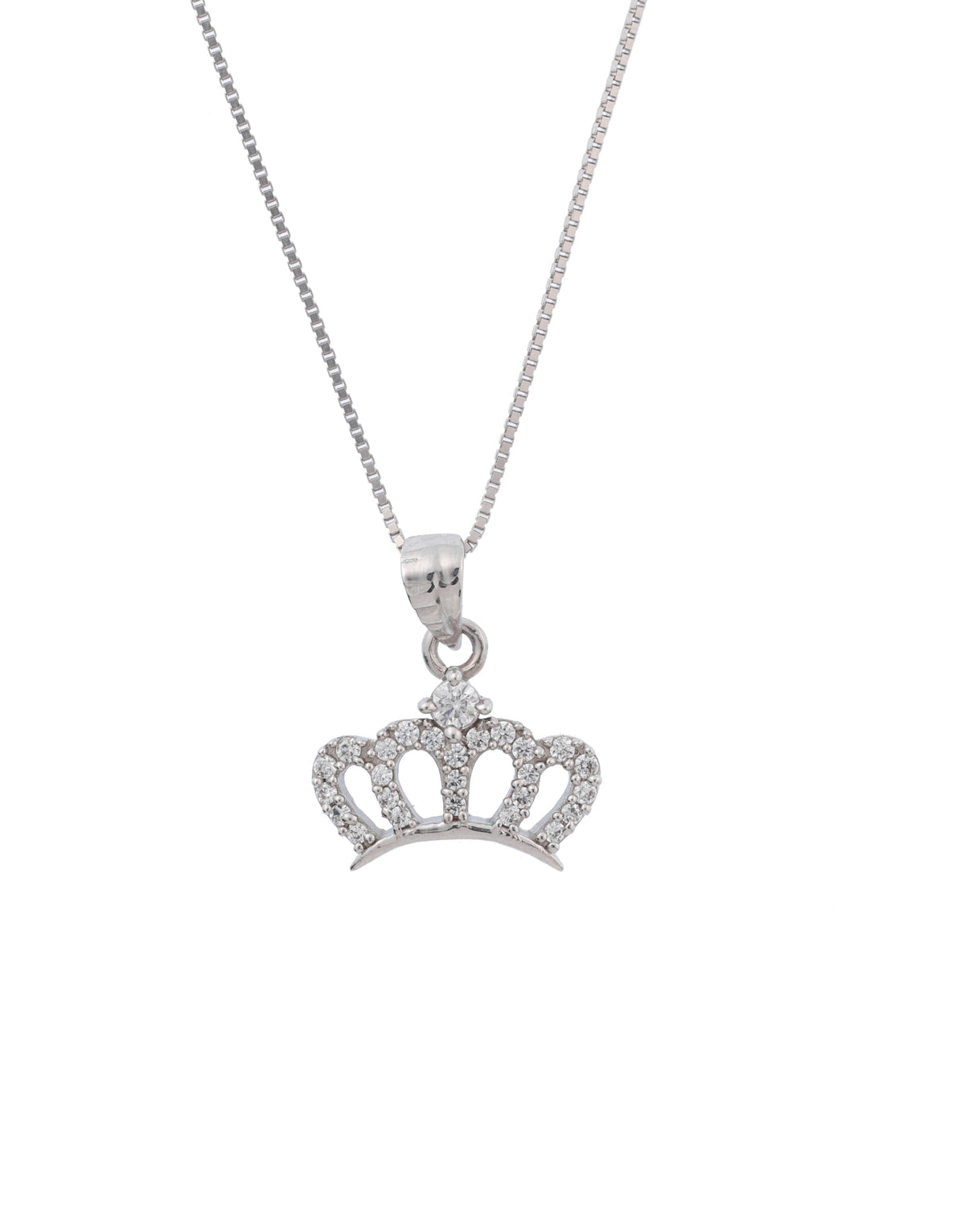 royal crown sterling silver pendant charm