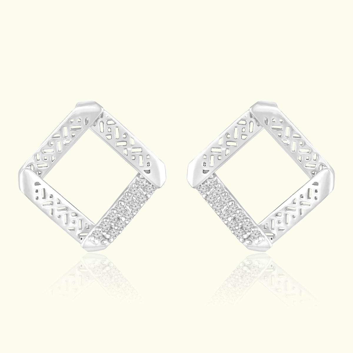Chic Squares Silver Set