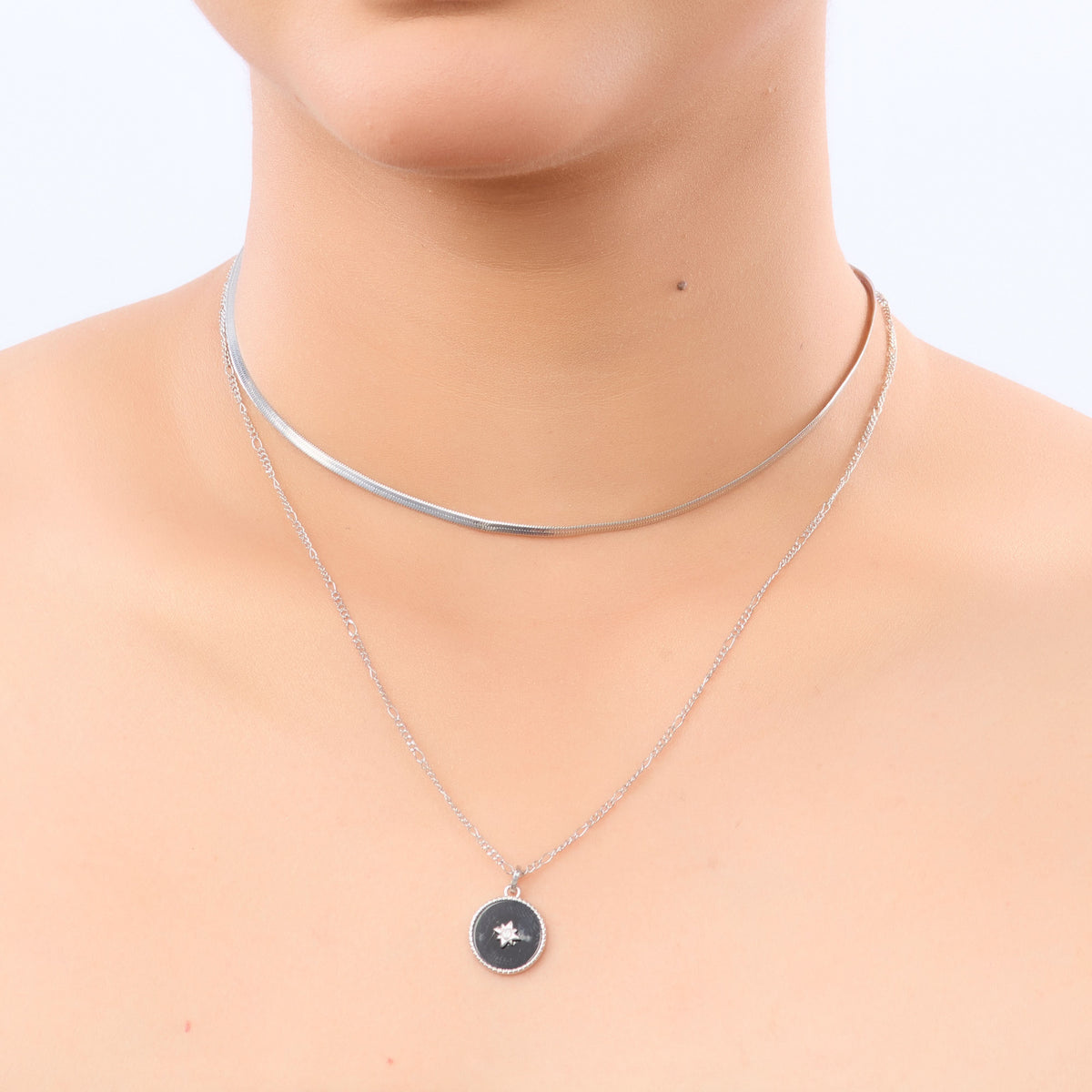 18K Gold Plated Sterling Astra Compass Chain for Women | Anti Tarnish