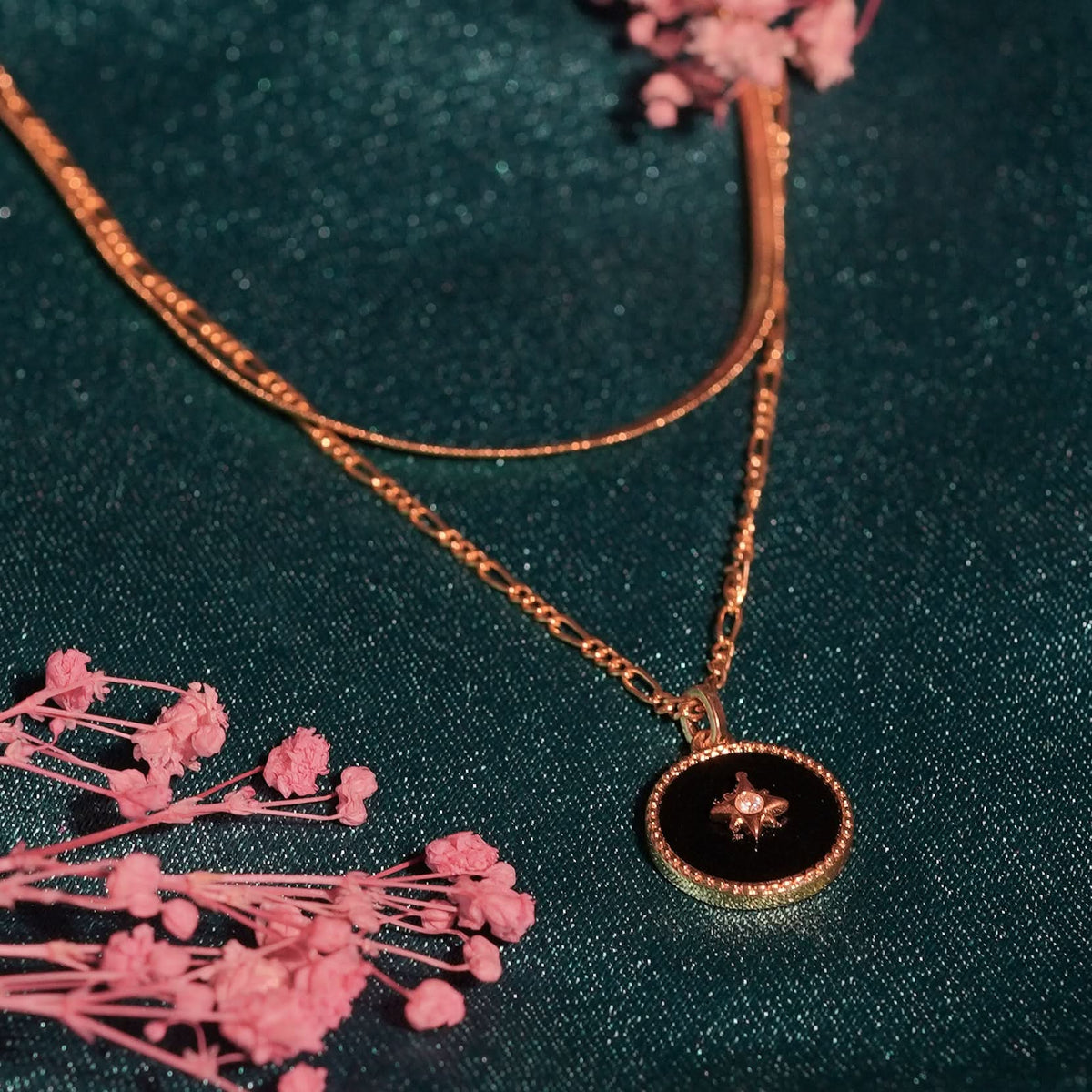 18K Gold Plated Sterling Astra Compass Chain for Women | Anti Tarnish