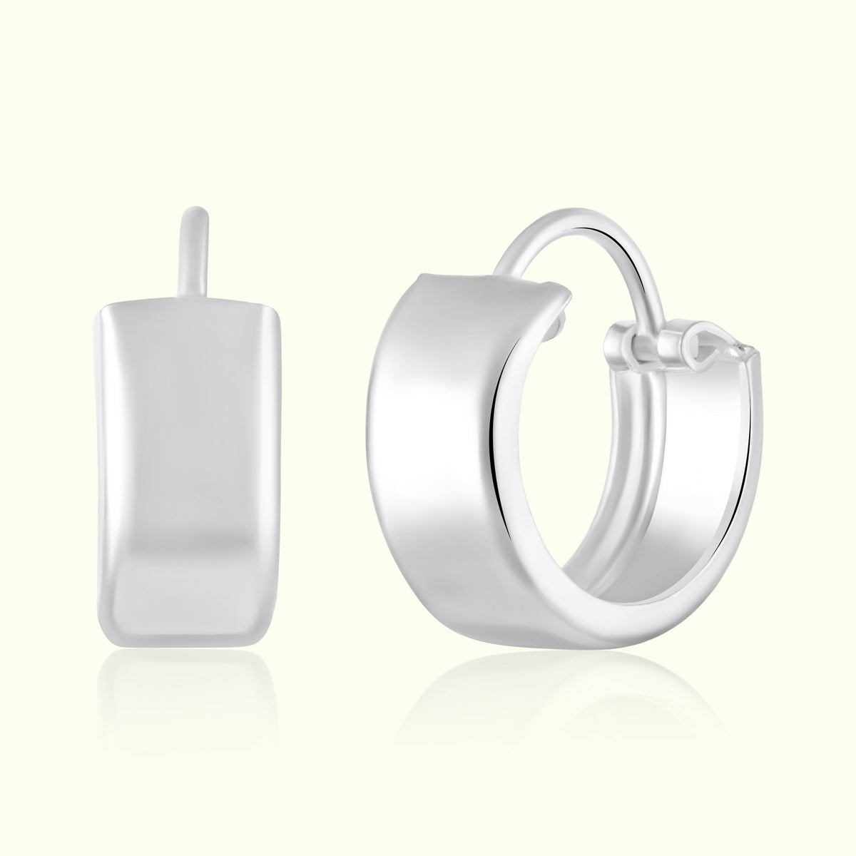Plain Flat Silver Bali