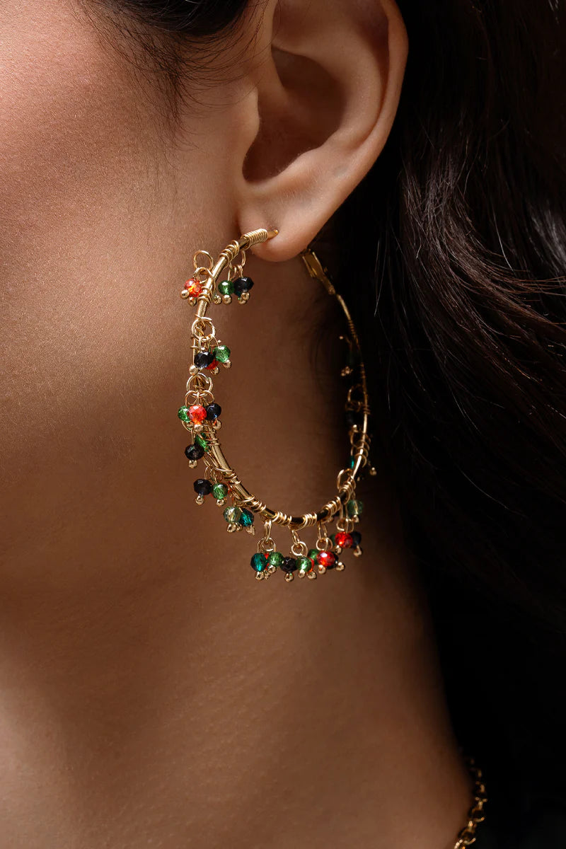 Mosaic Luxe Hoops