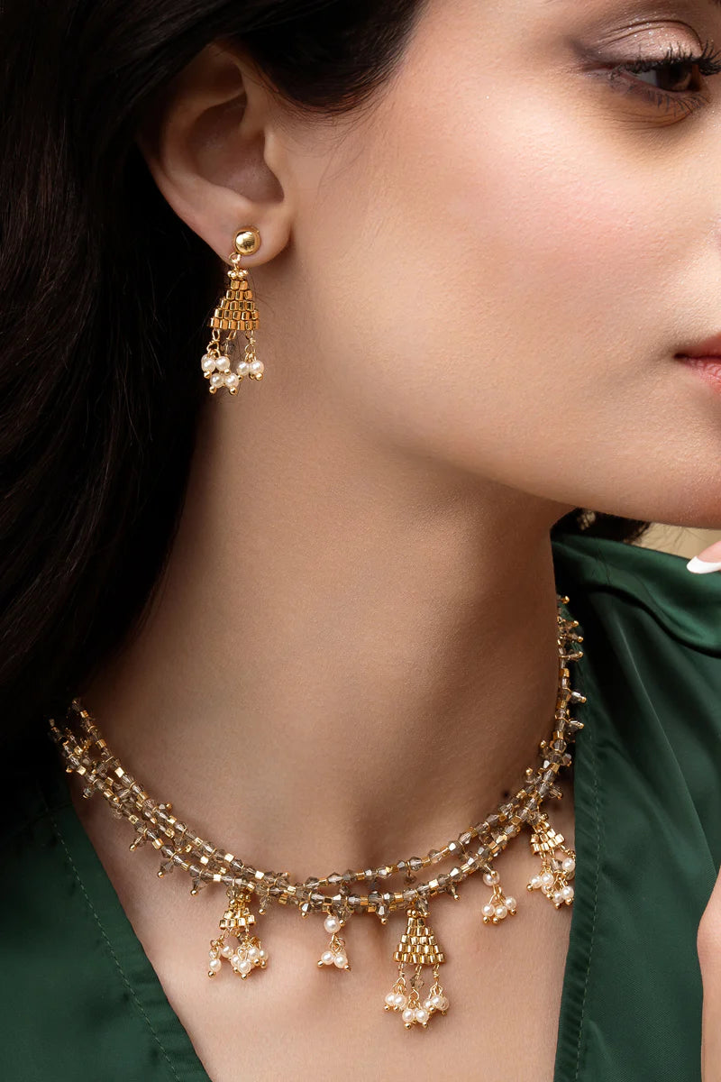 Heera Jharna Choker Necklace