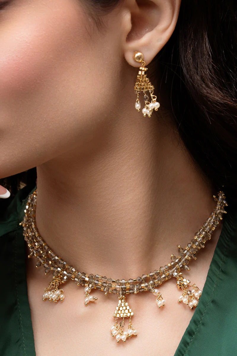 Heera Jharna Choker Necklace