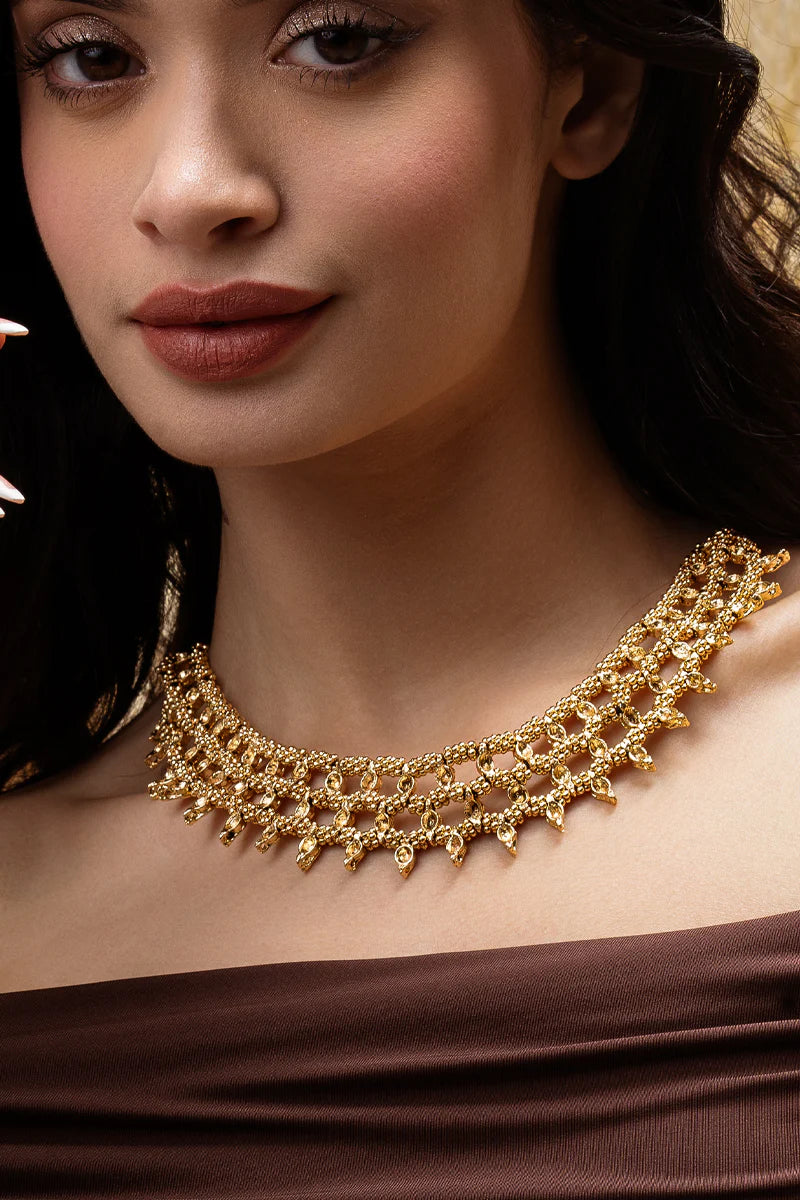 Rose Boho Weave Necklace