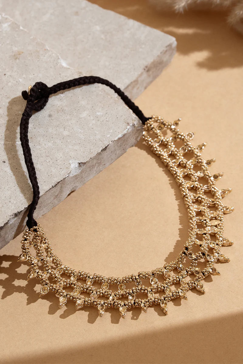 Rose Boho Weave Necklace