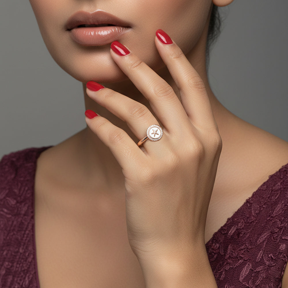 Seastar Glint Enamel Ring