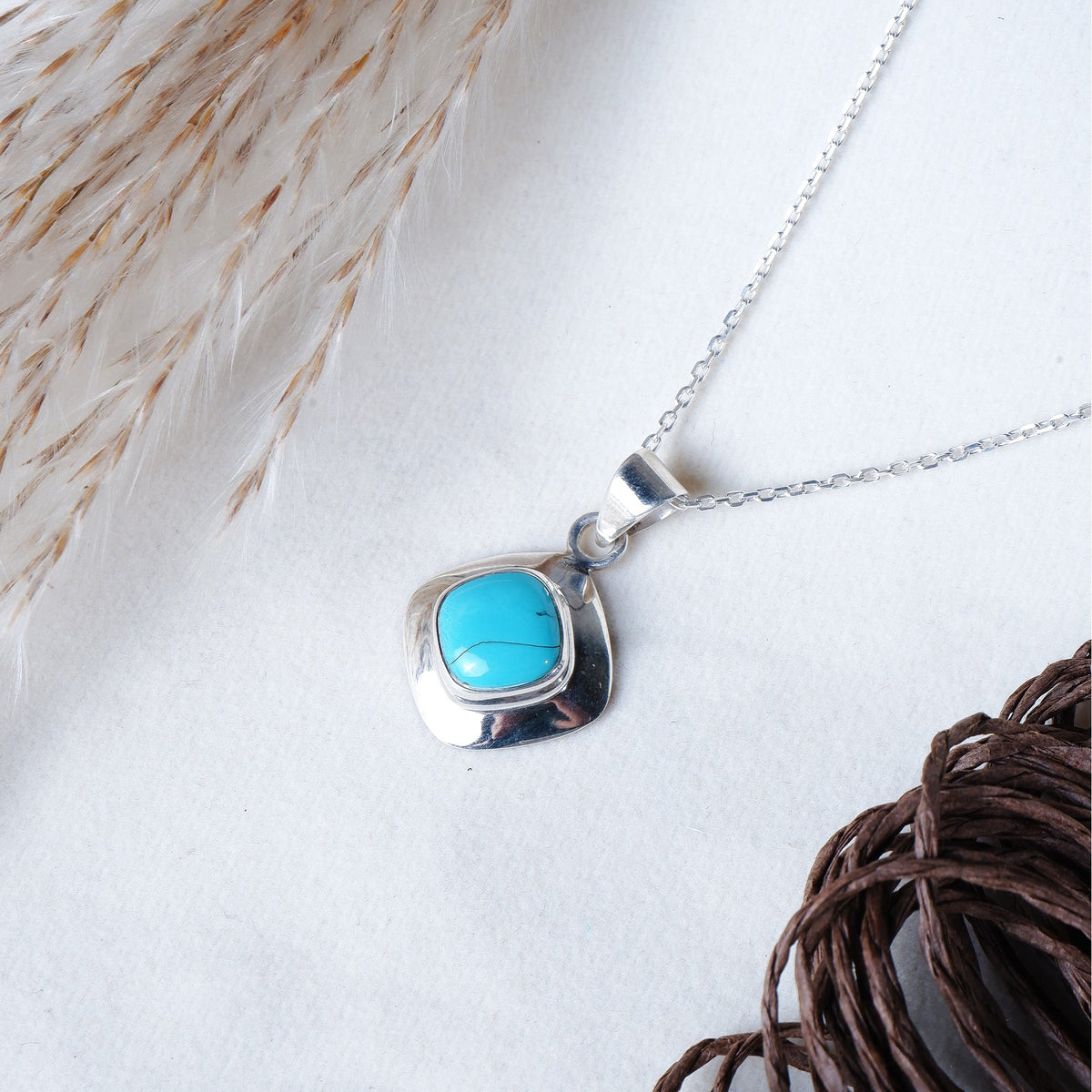 Silver Turquoise Pendant