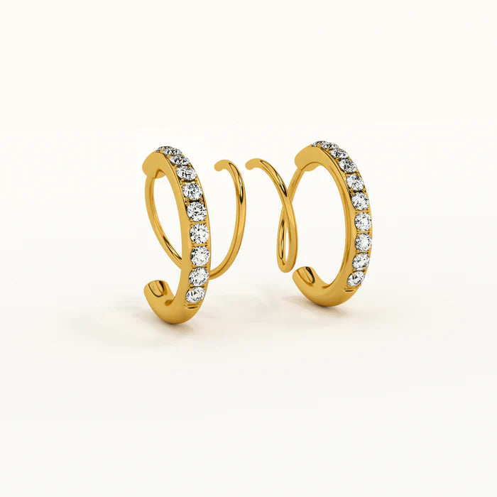 Spiral Hoop Earrings 62carat